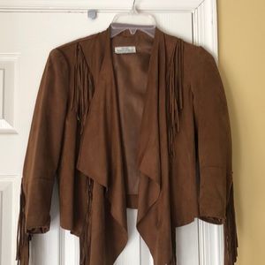 Suede fringe jacket